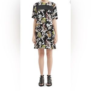 TOPSHOP BOUTIQUE Hatty Floral Print Dress size US 4 UK 8 Shift Dress